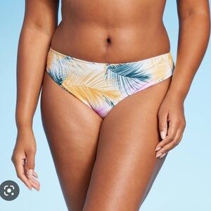 Shade and Shore Tropical Mid rise Bikini Bottom XL